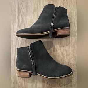 Blondo Dark Grey Suede Waterproof Booties | Size 7.5 | Used - Barely Worn